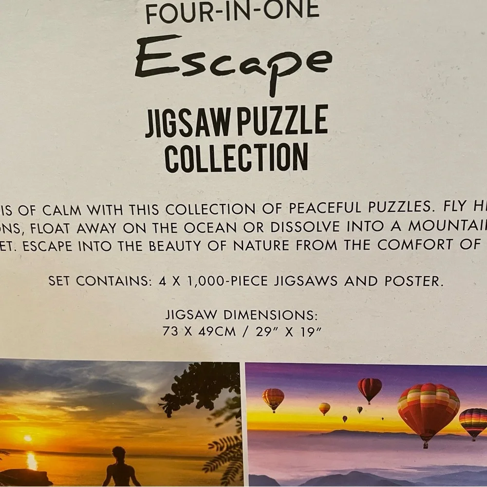 NWT, Four-in-One Escape Jigsaw Puzzle Collection - Picture 6 of 6